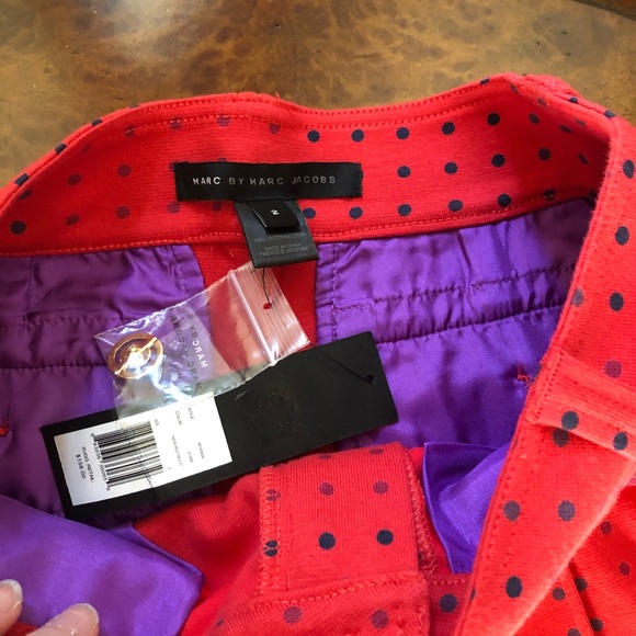 Marc by Marc Jacobs Polka Dot Cotton Shorts 2 - Picture 2 of 4